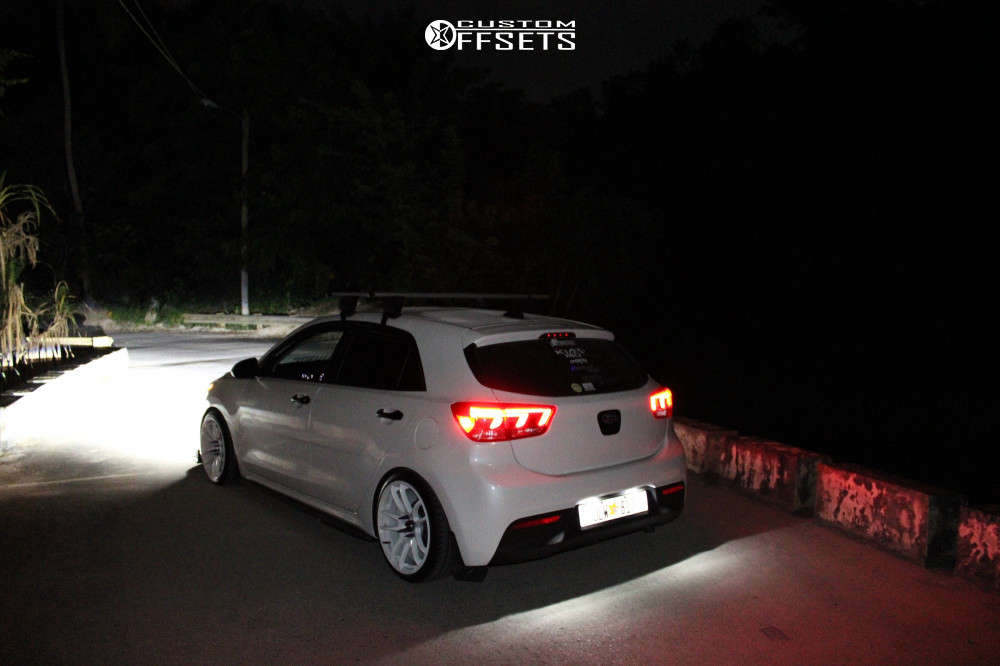 2018 Kia Rio with 17x8 32 JNC Jnc012 and 195/40R17 Achilles ATR-K and ...