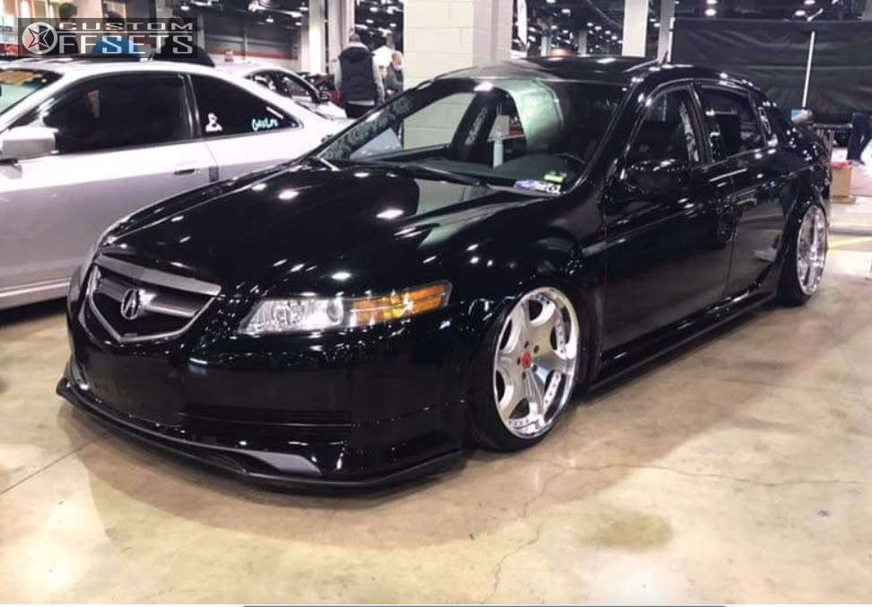 2006 Acura TL with 19x10 22 Weds 607d and 225/35R19 Nankang