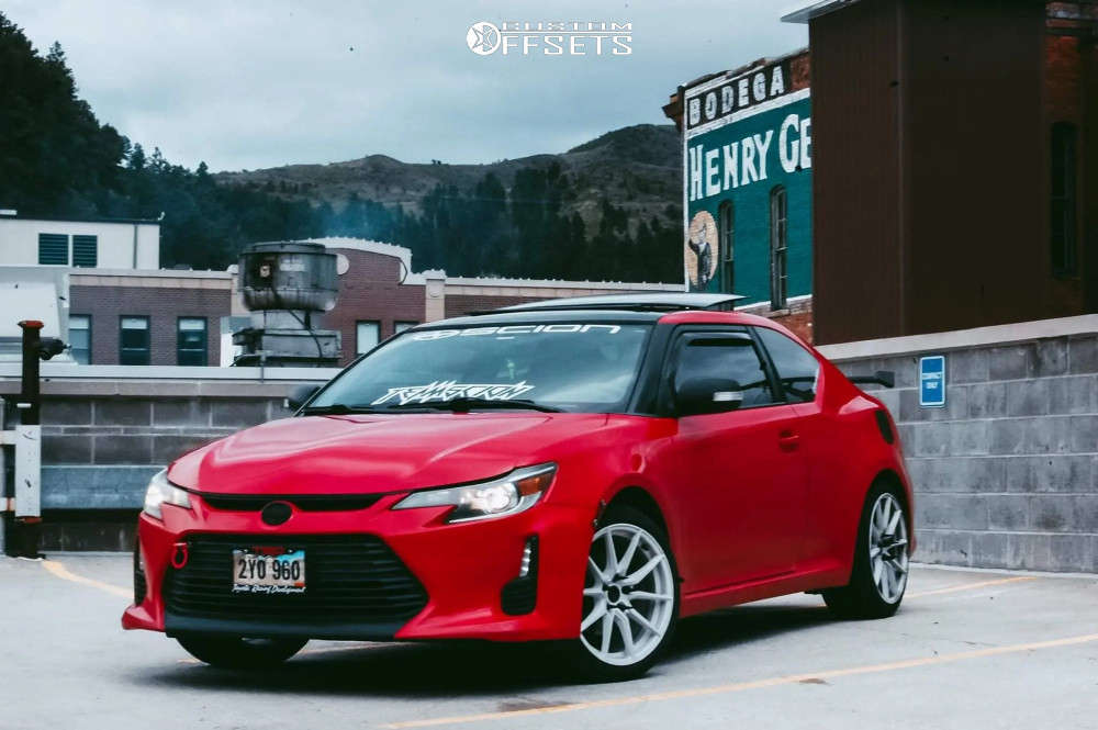 2015 Scion TC with 18x9.5 38 Rosenstein Delta and 235/40R18