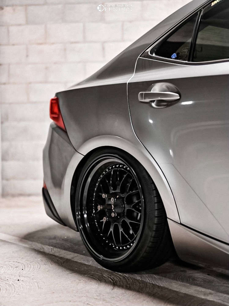 2015 Lexus IS250 with 18x9.5 35 ESR Sr01 and 225/35R18 Accelera