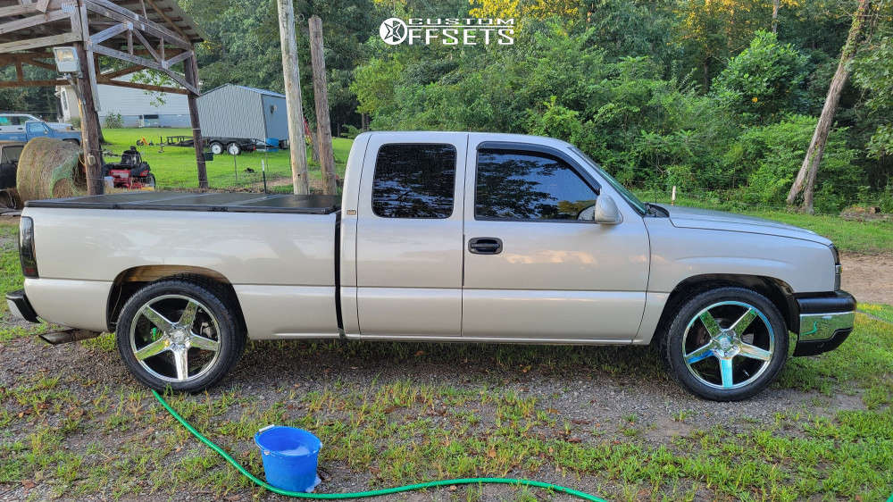 Hsx Rims 2004 Chevrolet Silverado 1500 with 22x9 31 VCT V83 and 285/45R22 ...