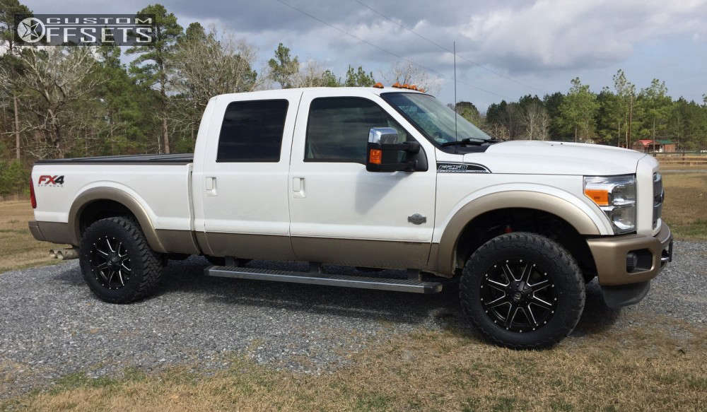 2012 Ford F-250 Super Duty with 20x9 1 Fuel Maverick and 295/60R20 Toyo ...