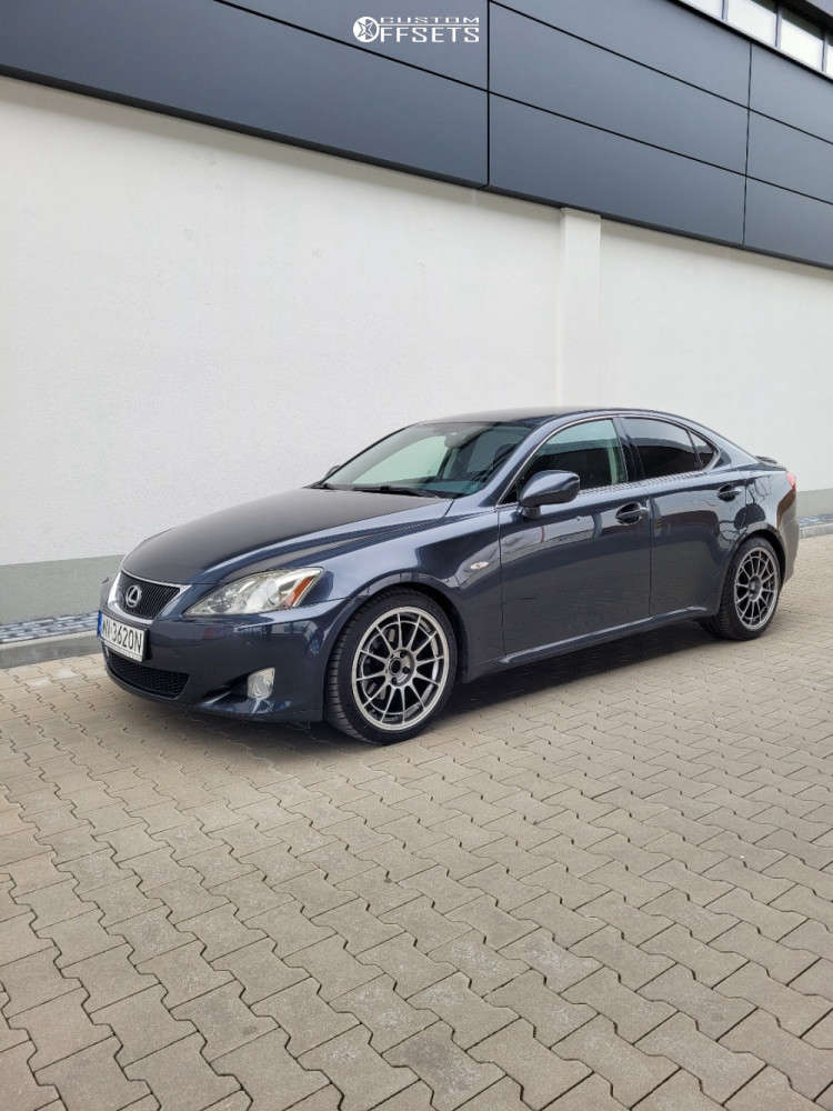 2006 Lexus IS250 with 18x8 35 Enkei Nt03 and 225/40R18 Michelin Pilot