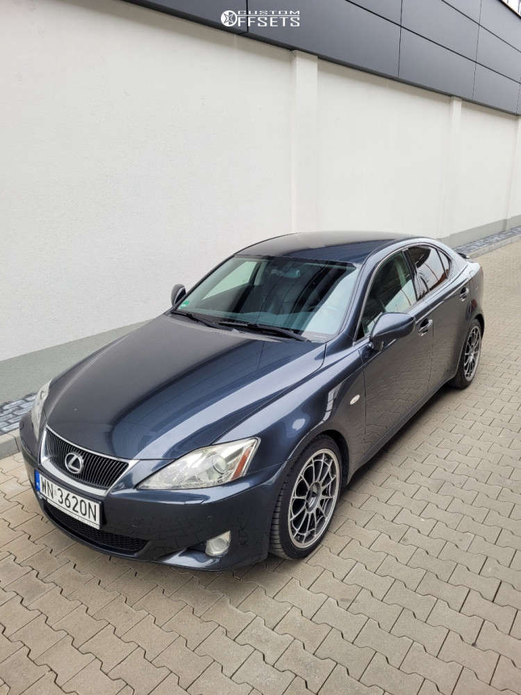 2006 Lexus IS250 with 18x8 35 Enkei Nt03 and 225/40R18 Michelin Pilot