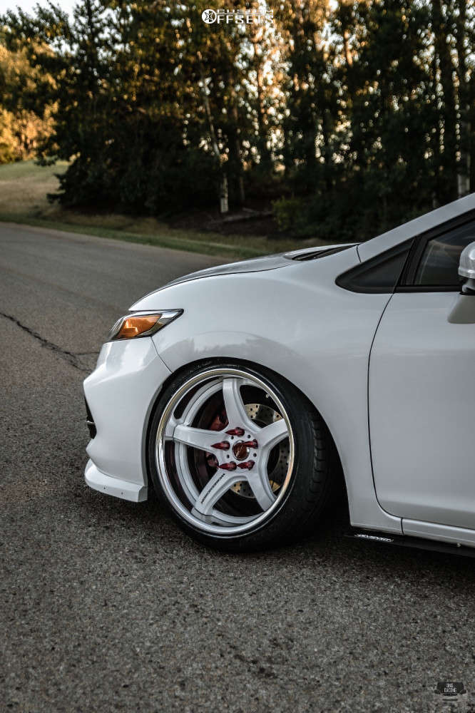 WORK EMOTION T5R ホンダ オデッセイ アブソルート DBA-RC1 1ピース ホイール 1本 アイスホワイト WORK EMOTION T5R ホンダ オデッセイ DBA-RC1 1ピース ホイール 2本