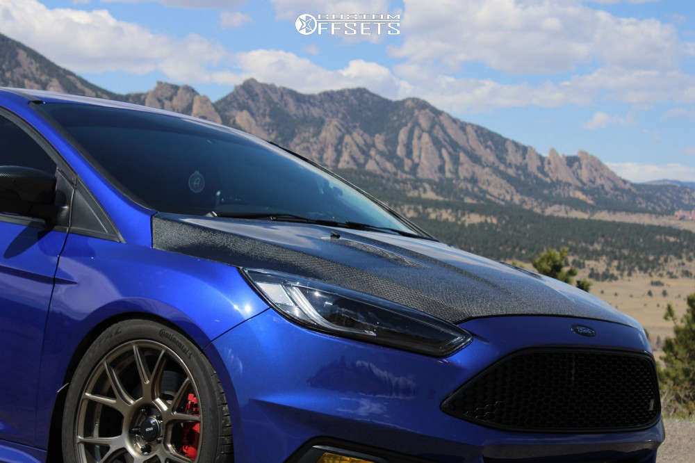2014 Ford Focus with 18x8.5 43 Konig Ampliform and 255/35R18 ...
