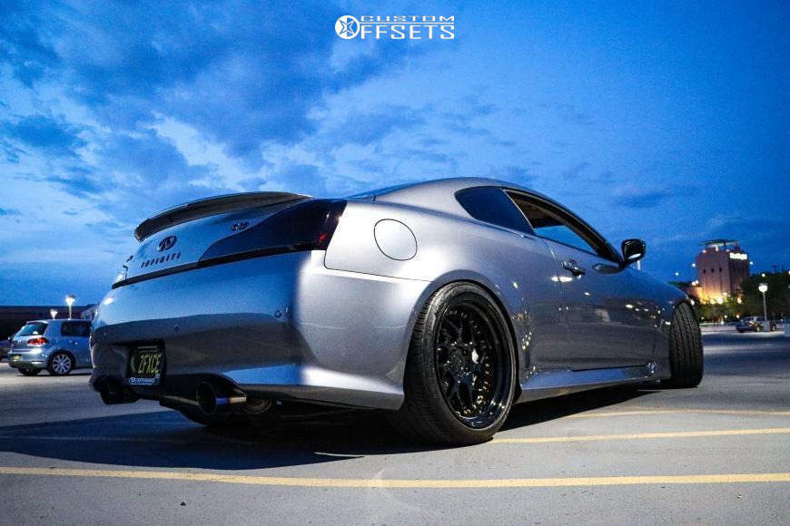 2013 INFINITI G37 with 19x9.5 22 Aodhan DS01 and 255/35R19 Toyo Tires ...