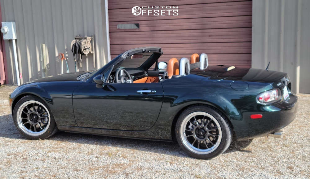 2007 Mazda MX5 Miata with 17x8 45 Konig Hypergram and 235/40R17 Falken