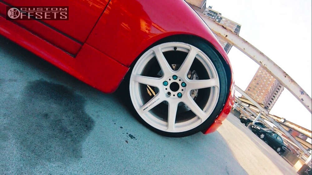 1994 Nissan 300ZX with 18x10.5 12 Work Emotion T7R and 225/40R18