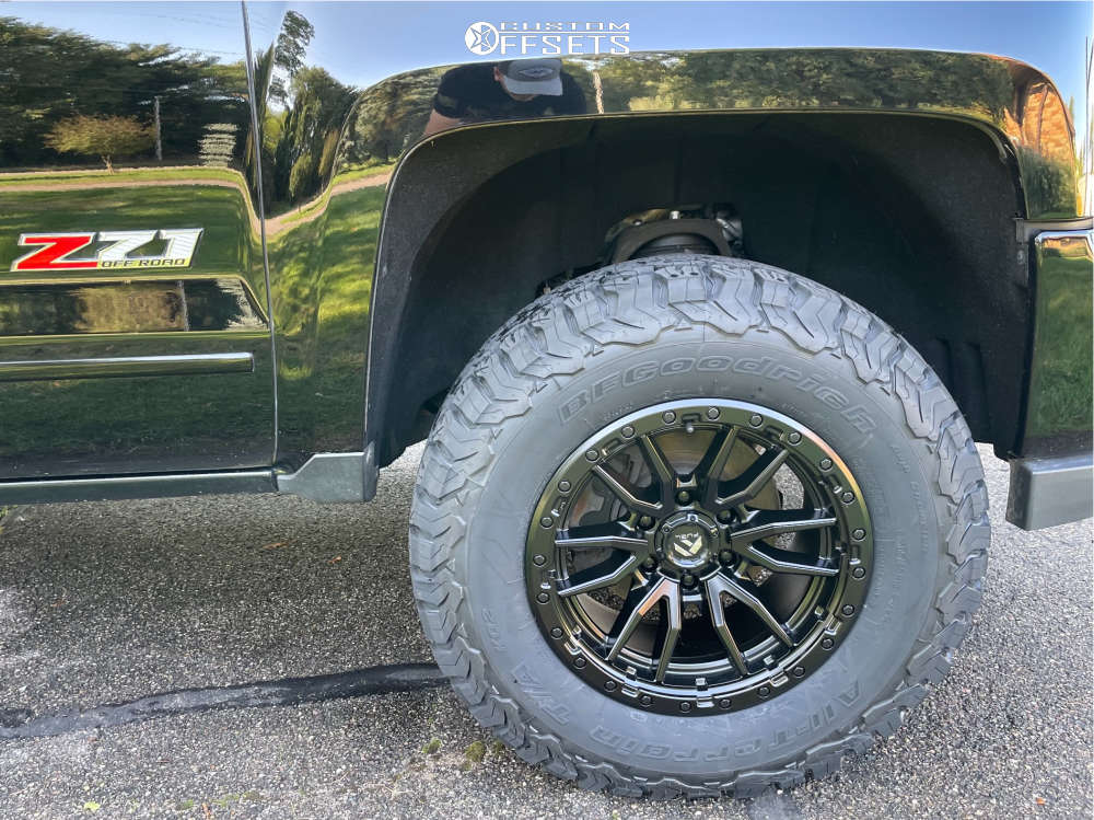 2016 Chevrolet Silverado 1500 with 18x9 -12 Fuel Rebel and 305/65R18 ...