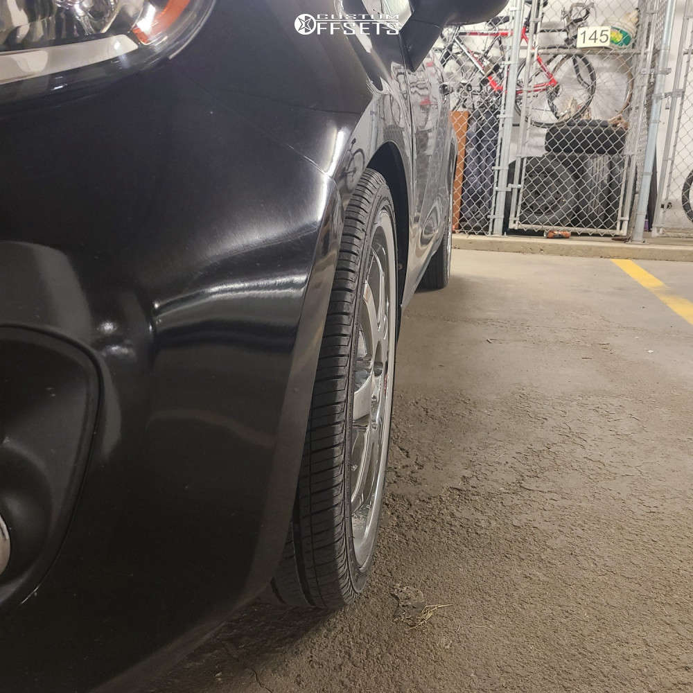 2013 Kia Rio with 18x7 38 Focal F7 and 215/35R18 Goodride SA07 and