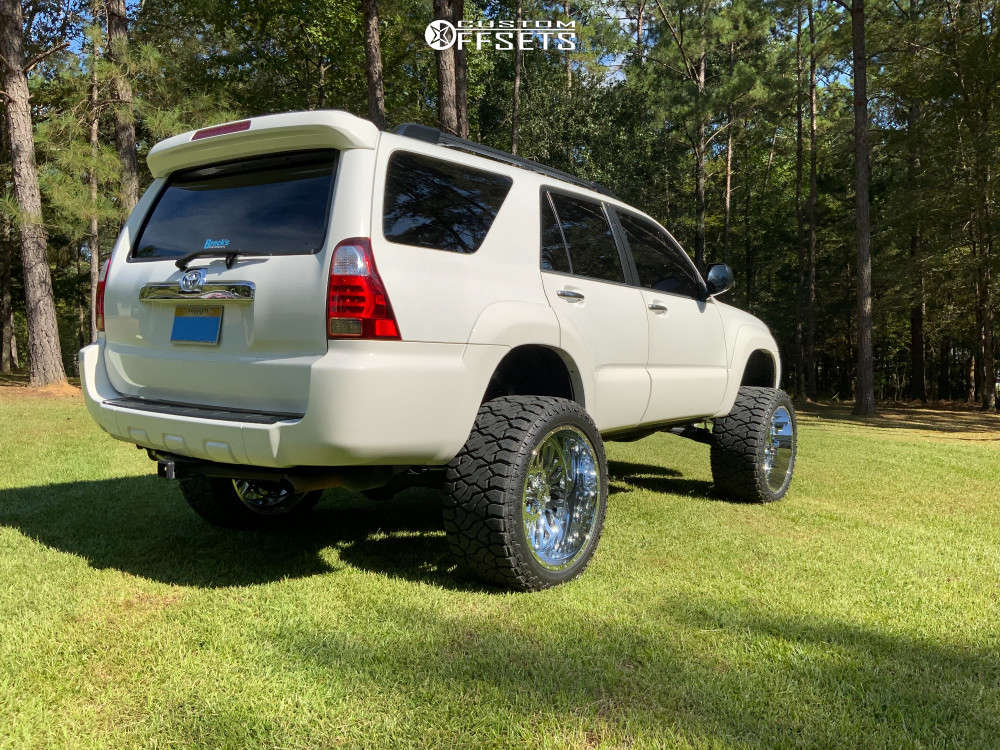 2008 Toyota 4Runner with 22x12 44 XF Xfx305 and 33/13.5R22 Venom Power Terra Hunter R/t