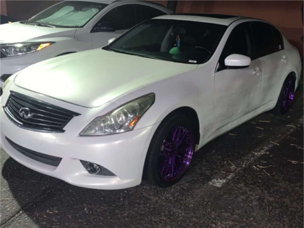 2011 Infiniti G37 Wheel Offset Tucked Stock 1870675 Custom Offsets
