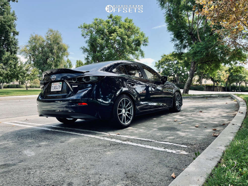 2015 Mazda 3 with 18x8.5 35 AVID1 AV32 and 215/45R18 Landsail