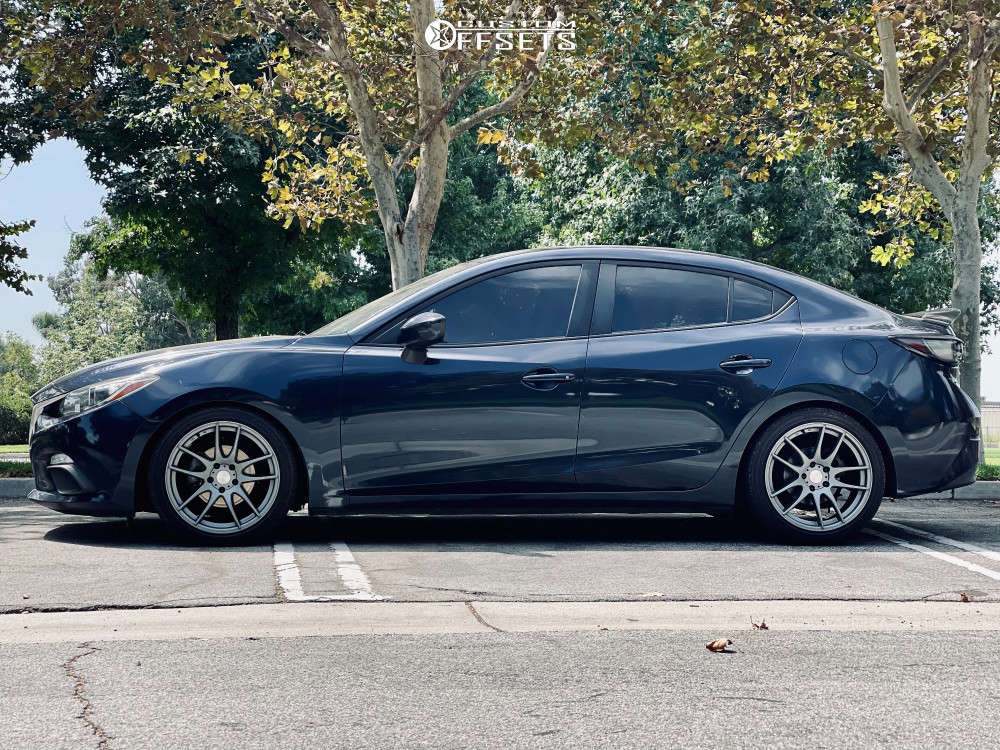 2015 Mazda 3 Wheel Offset Nearly Flush Lowering Springs 1872213