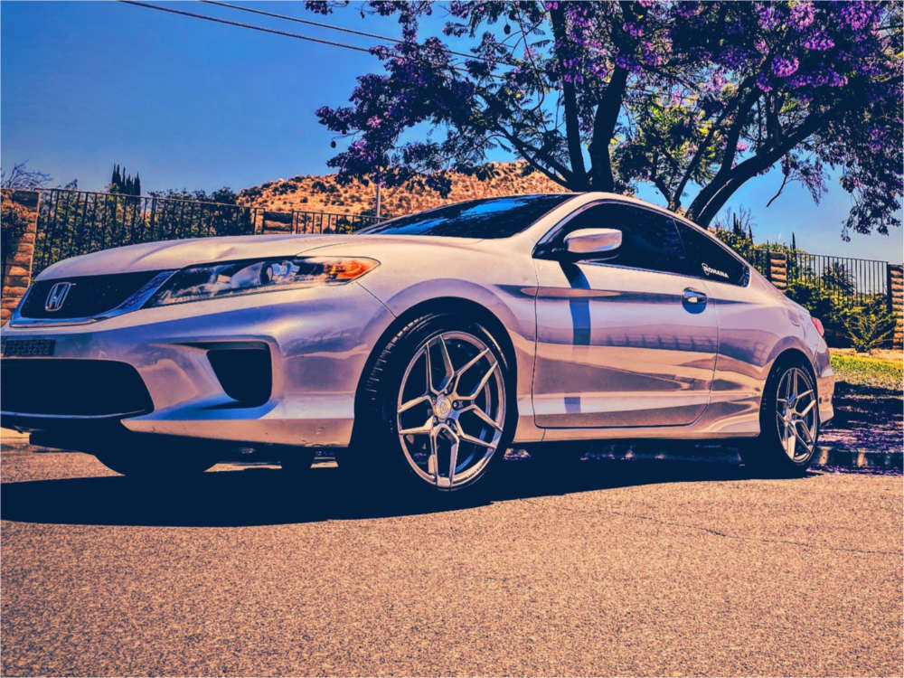 2013 Honda Accord with 19x9.5 35 Rohana Rfx11 and 255/45R19 Michelin ...