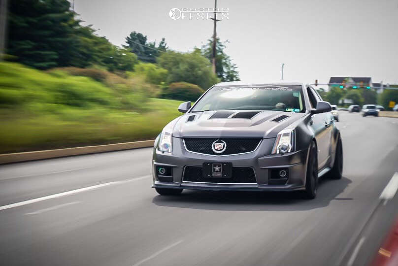 2009 Cadillac CTS with 20x9 35 Stance Sf03 and 255/35R20 Toyo Tires