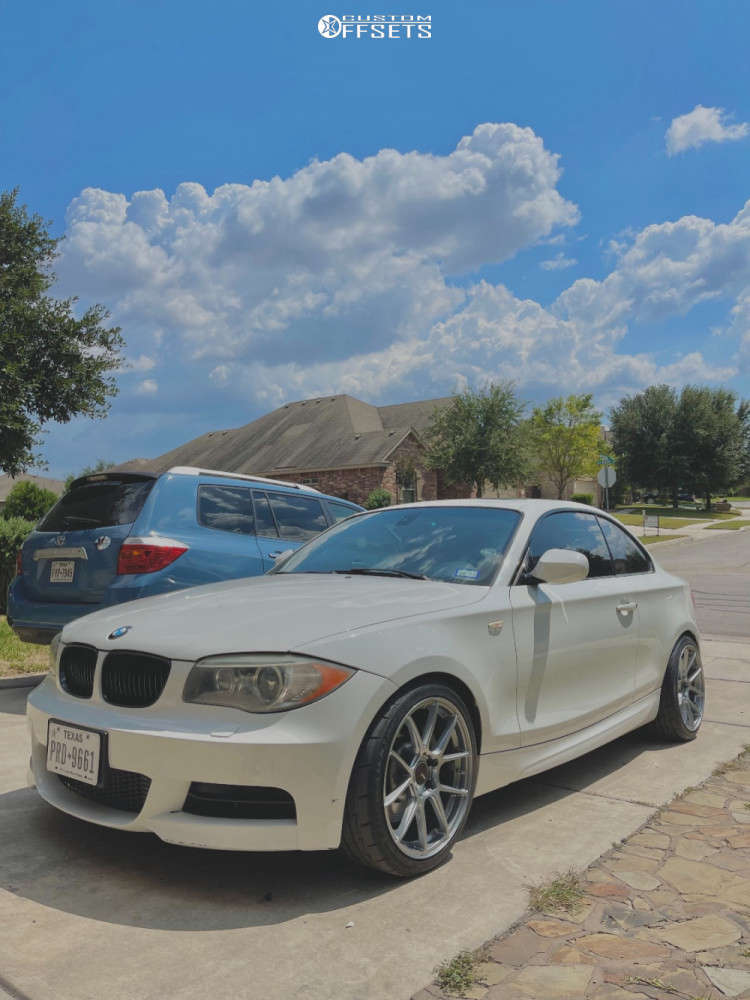 2012 BMW 135i Wheel Offset Flush Stock 1880811 Custom Offsets