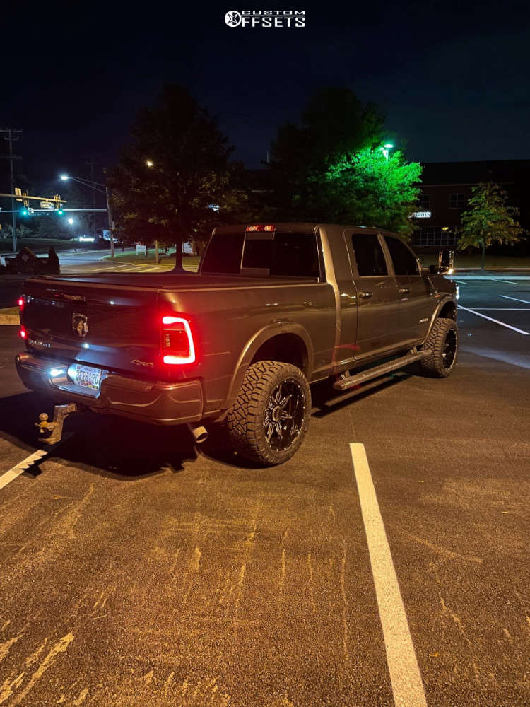 2021 Ram 2500 with 22x10.5 -25 BMF Roulette and 295/50R22 Nitto Ridge ...