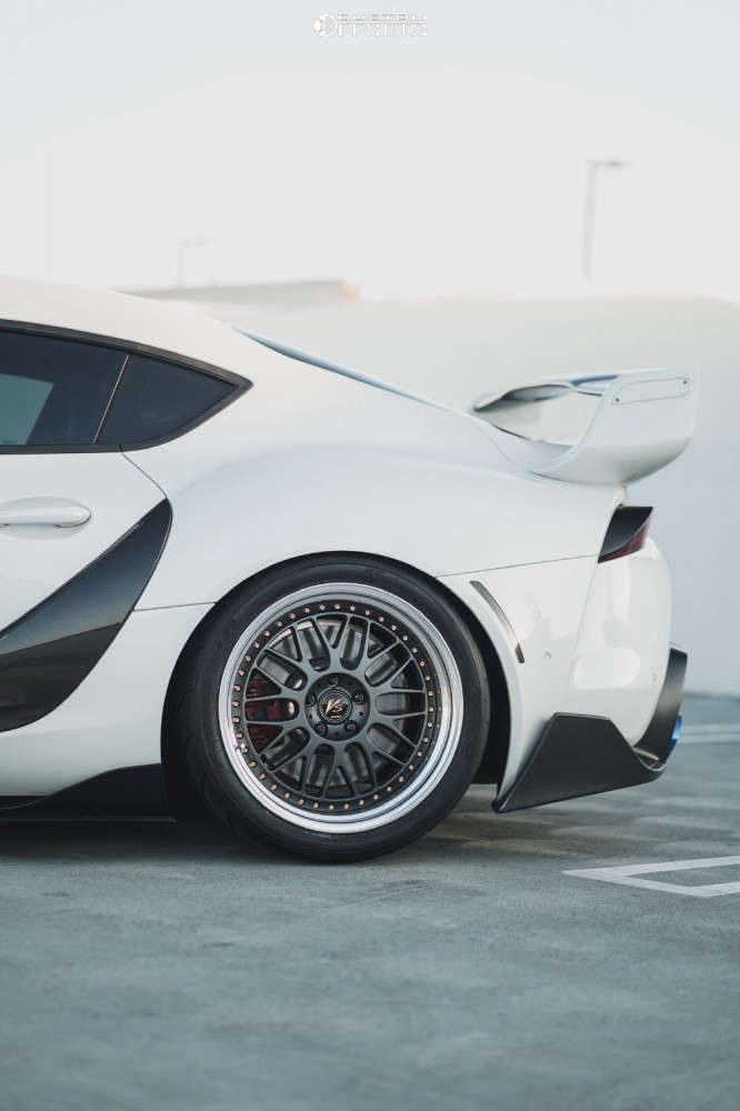 2021 Toyota GR Supra with 19x9.5 22 Work Vs Xx and 265/30R19 Toyo