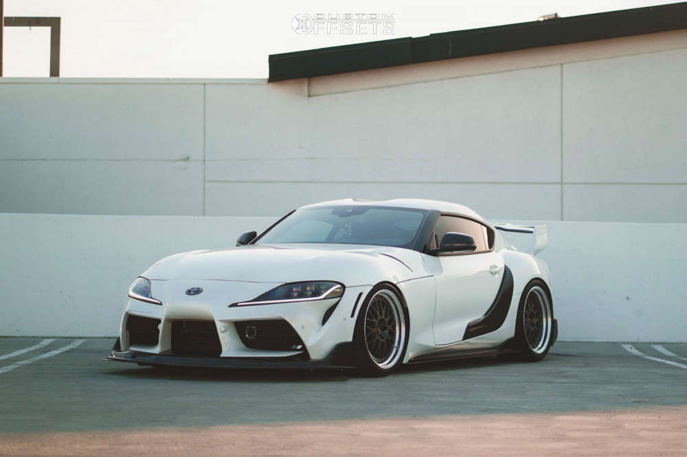 2021 Toyota GR Supra with 19x9.5 22 Work Vs Xx and 265/30R19 Toyo