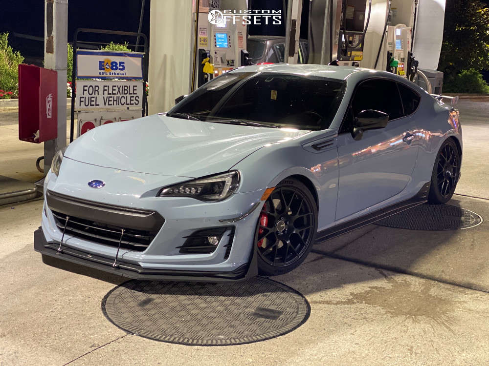 2019 Subaru BRZ with 18x9.5 35 Enkei Raijin and 335/35R18 Michelin