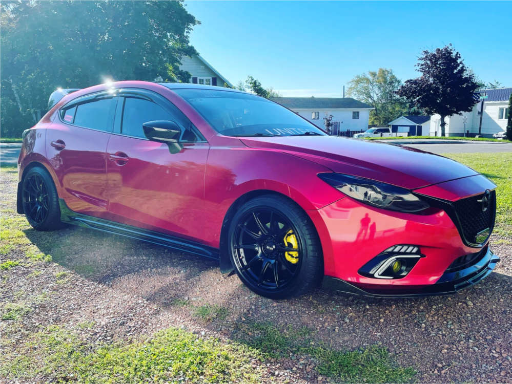 2014 Mazda 3 with 18x8.75 35 XXR 527 and 225/40R18 Cooper Zeon Rs3