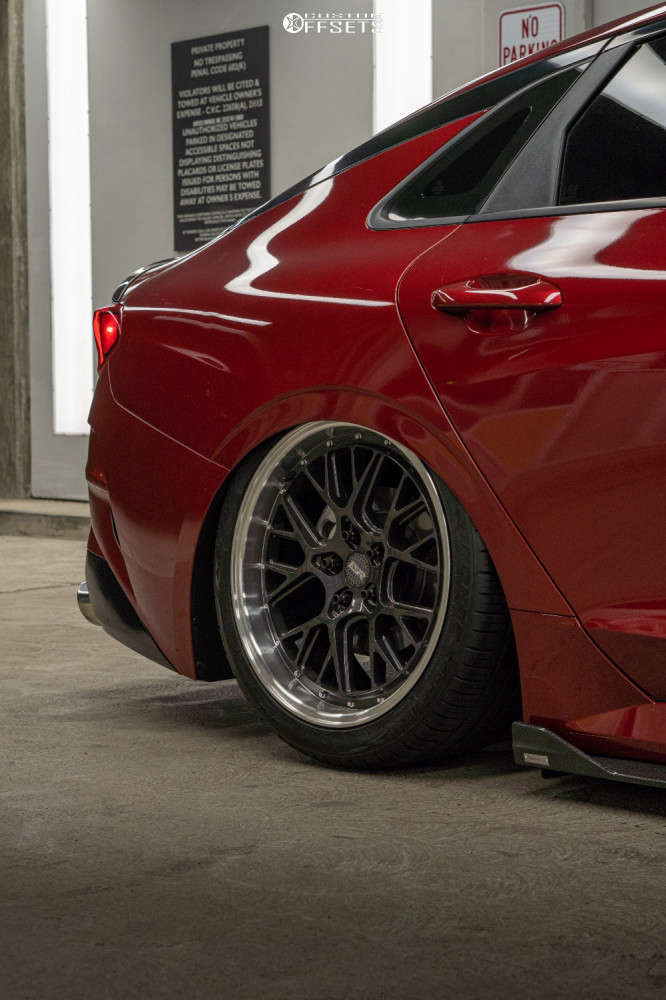 2021 Kia K5 with 19x8.5 30 ESR Cs11 and 235/35R19 Toyo Tires Proxes