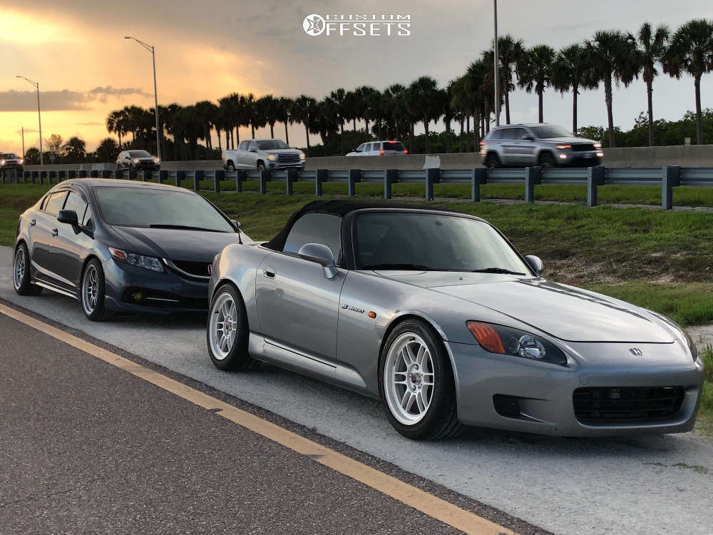 2001 Honda S2000 with 17x9 45 Enkei Rpf1 and 255/45R17 Firestone Indy ...