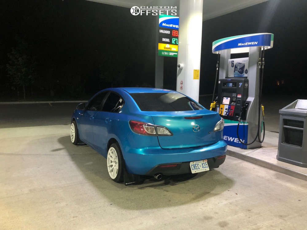 2010 Mazda 3 with 17x9 30 MST Mt30 and 215/40R17 Nankang Ns2 and