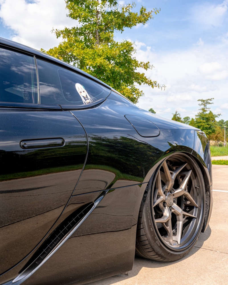 2018 Lexus LC500 with 21x10 20 Litespeed Racing VR5 3piece and 245