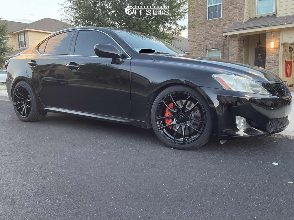 2007 Lexus IS350 with 18x8.5 35 Vors Tr4 and 235/40R18 Continental