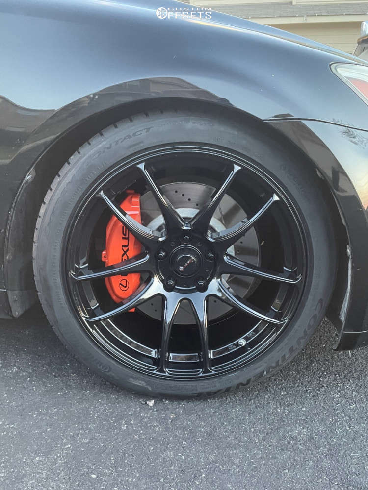 2007 Lexus IS350 with 18x8.5 35 Vors Tr4 and 235/40R18 Continental