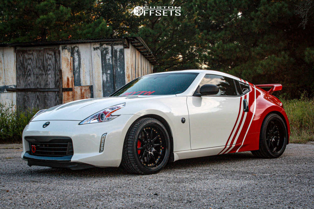 19点あーたん 2016 Nissan 370Z with 19x9.5 22 Aodhan Ds07 and 255/35R19