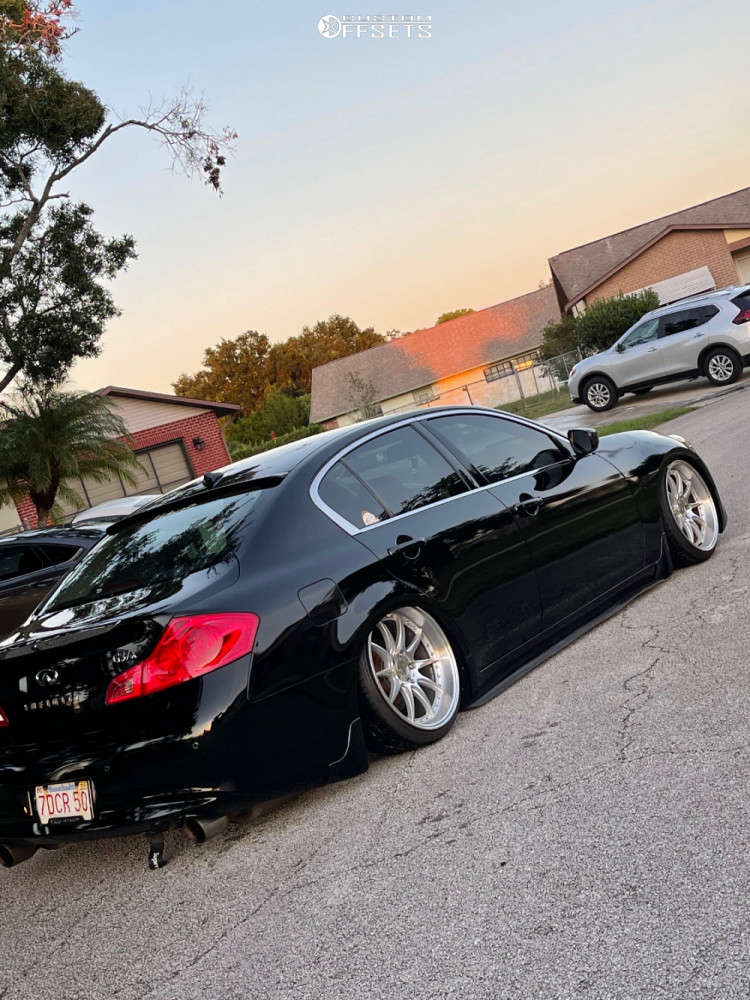 2012 INFINITI G37 with 19x9.5 22 Aodhan Ds07 and 225/35R19 Achilles Atr ...