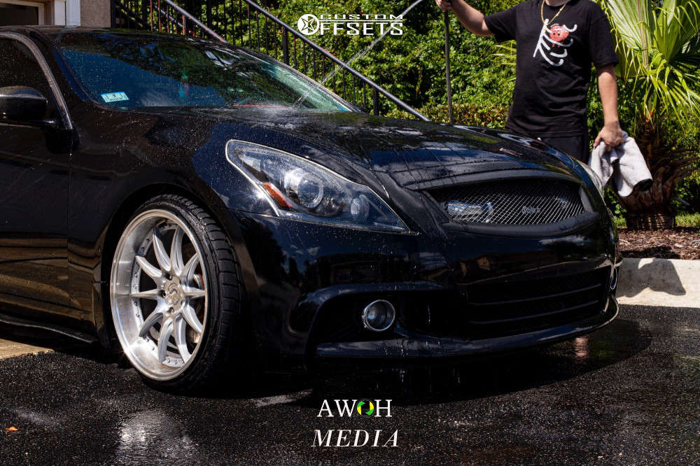 2012 INFINITI G37 with 19x9.5 22 Aodhan Ds07 and 225/35R19 Achilles Atr ...