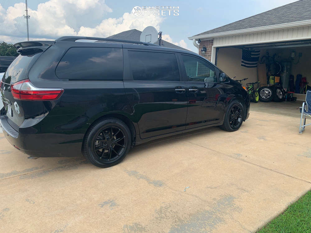 2015 Toyota Sienna with 18x8 40 Niche Misano and 235/55R18 Nexen ...