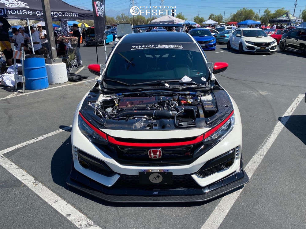 2019 Honda Civic with 18x11 33 Rays Engineering Te37 and 295/30R18 Toyo ...