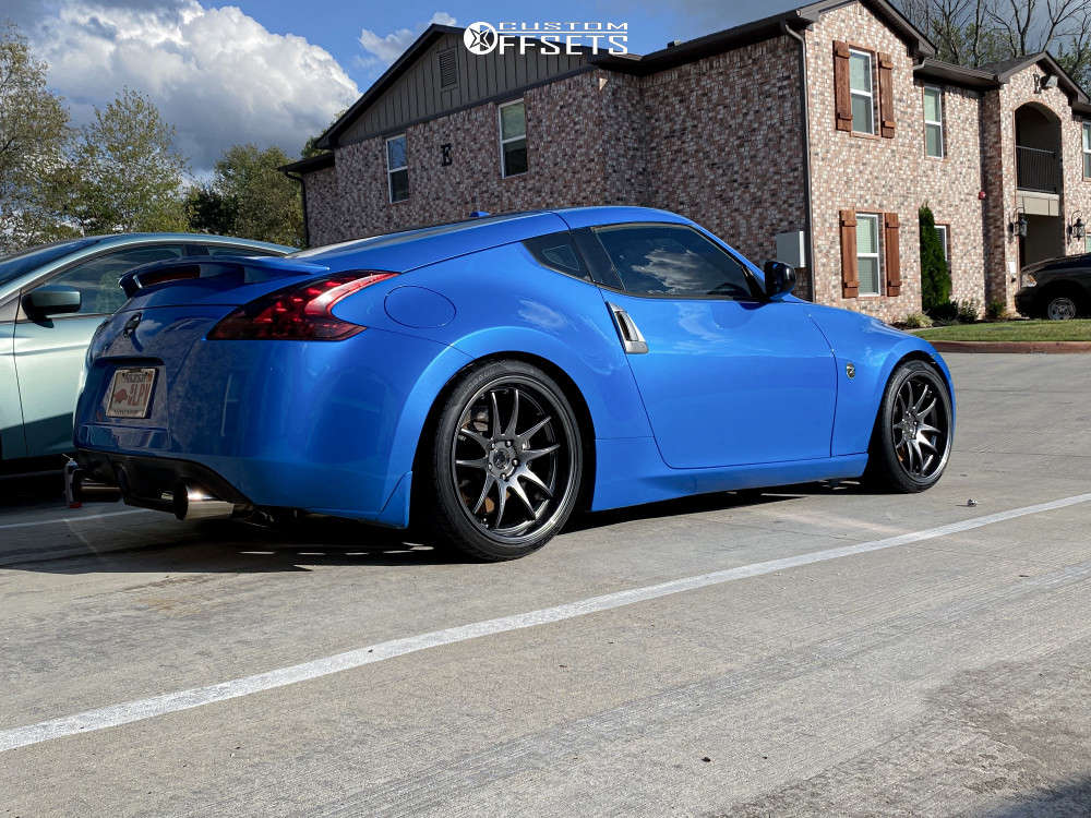2009 Nissan 370Z with 19x9.5 35 Aodhan Ds02 and 235/45R19 Ohtsu Fp7000 ...