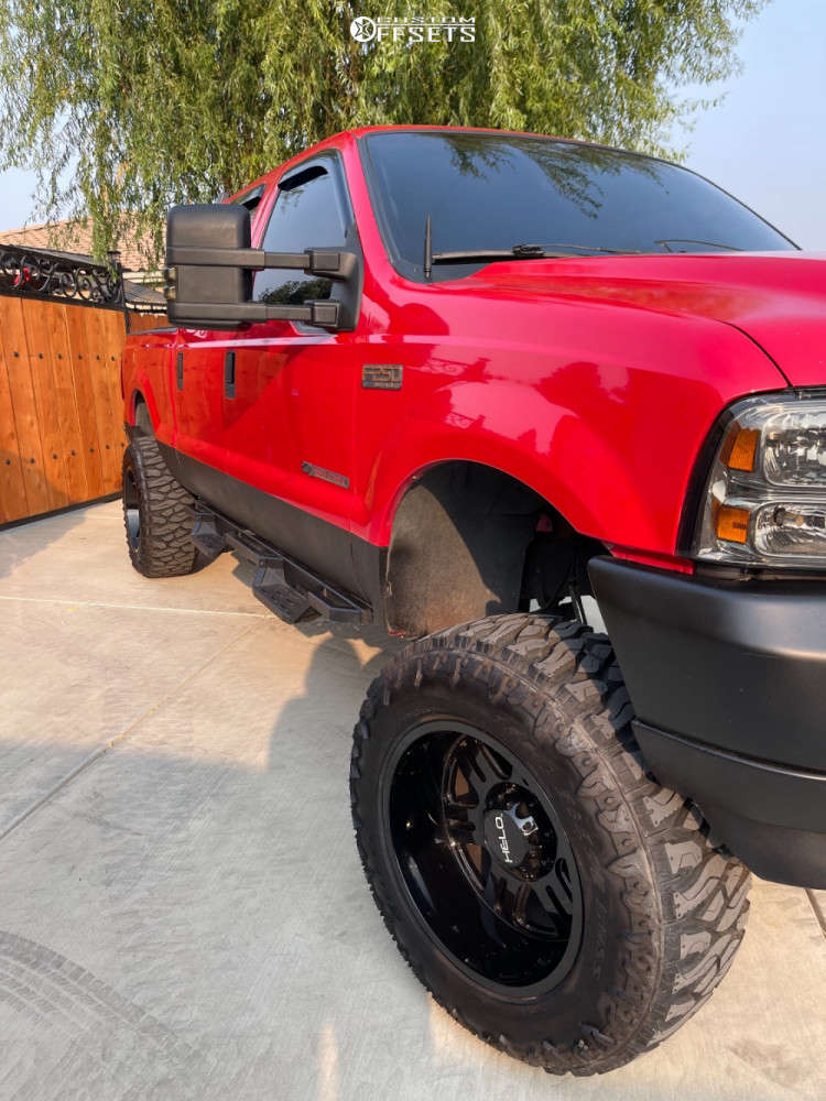 1999 Ford F-250 Super Duty with 20x12 -44 Helo He916 and 36/13.5R20 ...