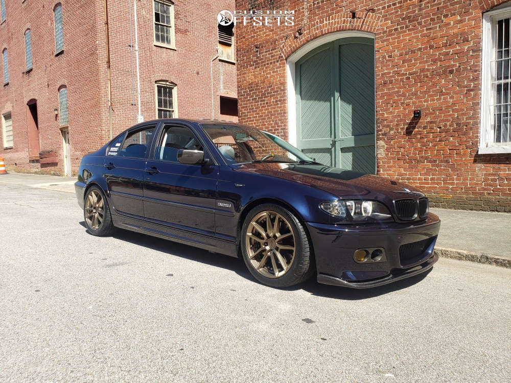 2002 BMW 325i with 17x8 40 Niche Dfs and 245/40R17 Continental Extreme ...