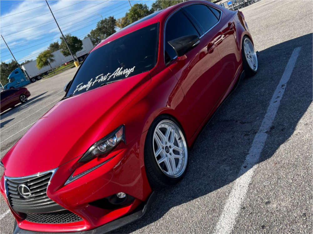 2016 Lexus IS200t with 18x8.5 30 ESR Cs15 and 215/40R18 Lexani