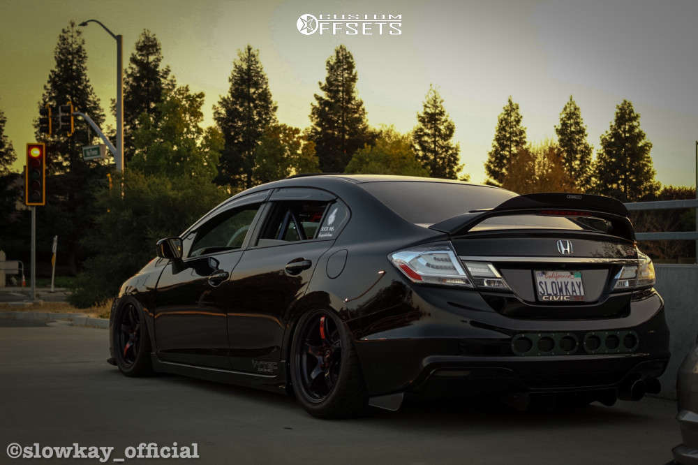 2015 Honda Civic Wheel Offset HellaFlush Air Suspension 1906137