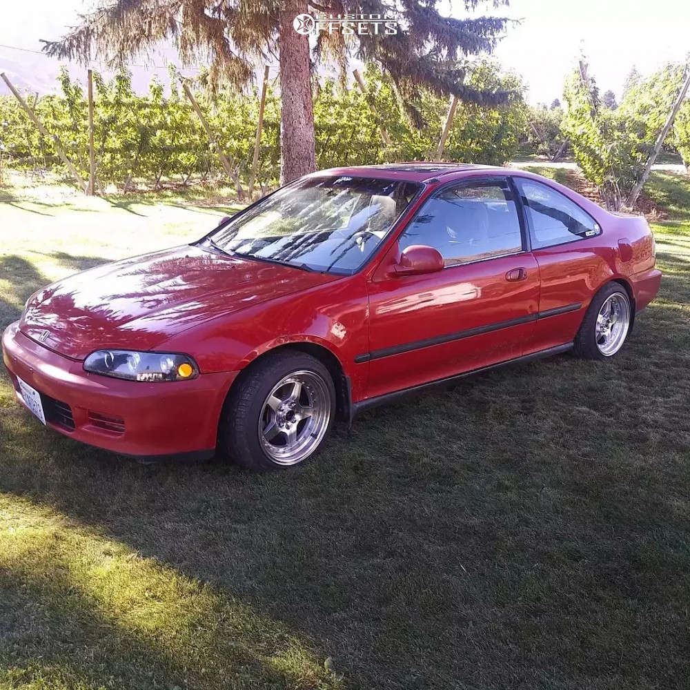 1993 Honda Civic with 15x8 25 JNC Jnc009 and 195/45R15 Toyo Tires