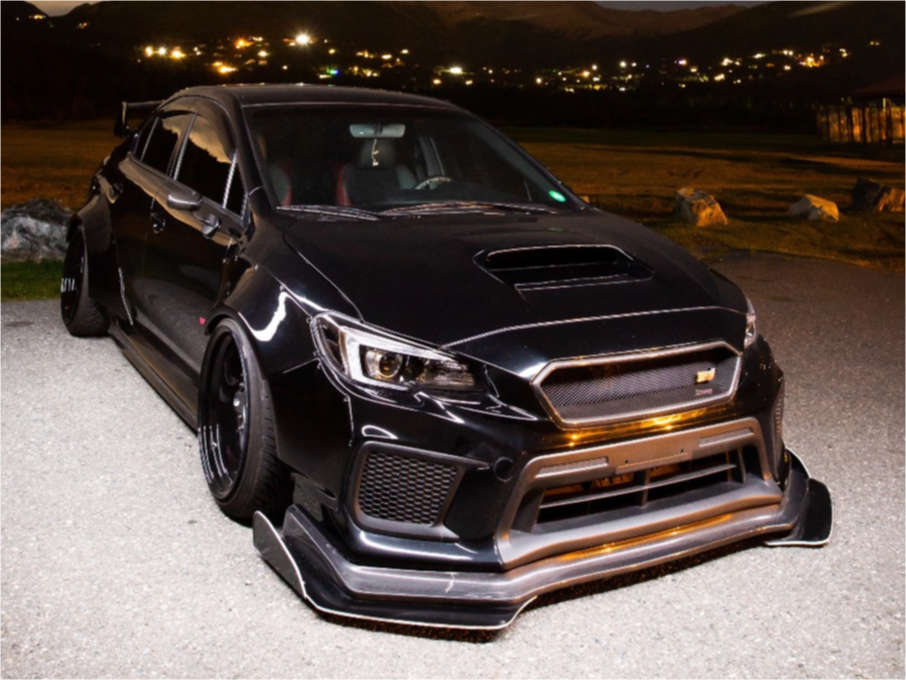 2017 Subaru WRX STI with 18x10 33 Work Meister S1 3p and 215/35R18
