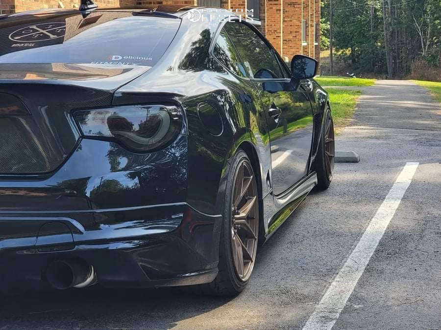 2019 Toyota 86 with 18x9.5 45 Enkei Tsrx and 245/35R18 Firestone Firehawk Indy 500 and