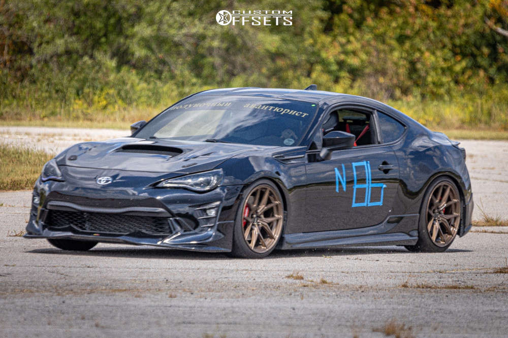 2019 Toyota 86 with 18x9.5 45 Enkei Tsrx and 245/35R18 Firestone Firehawk Indy 500 and
