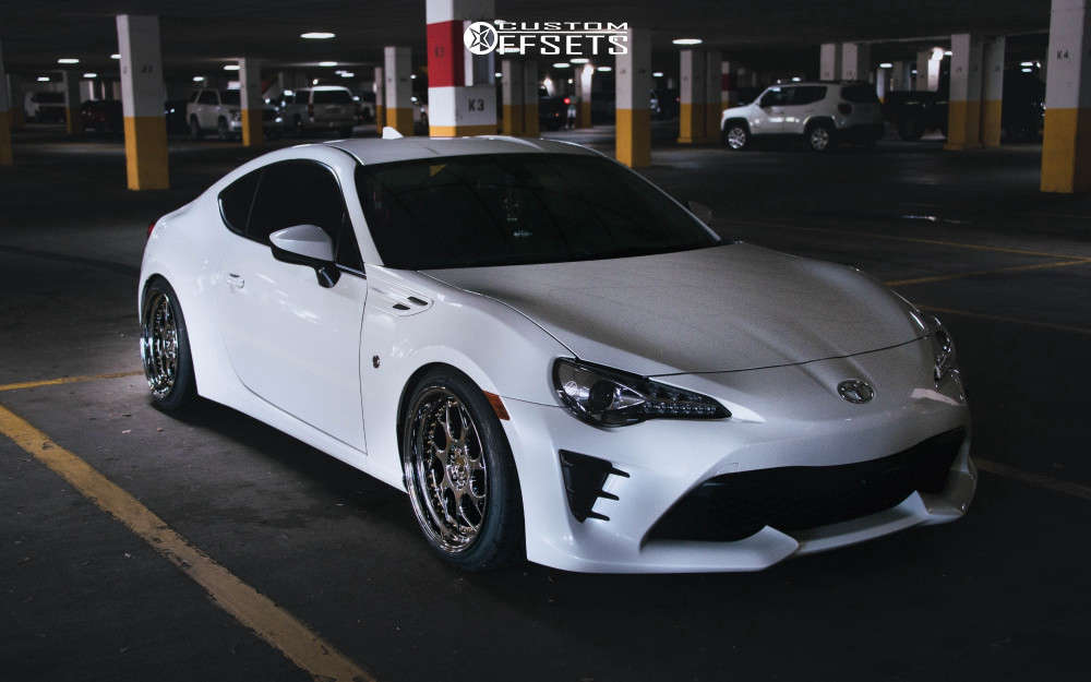 2020 Toyota 86 with 18x9.5 35 Aodhan Ds01 and 225/40R18 Nitto Neo