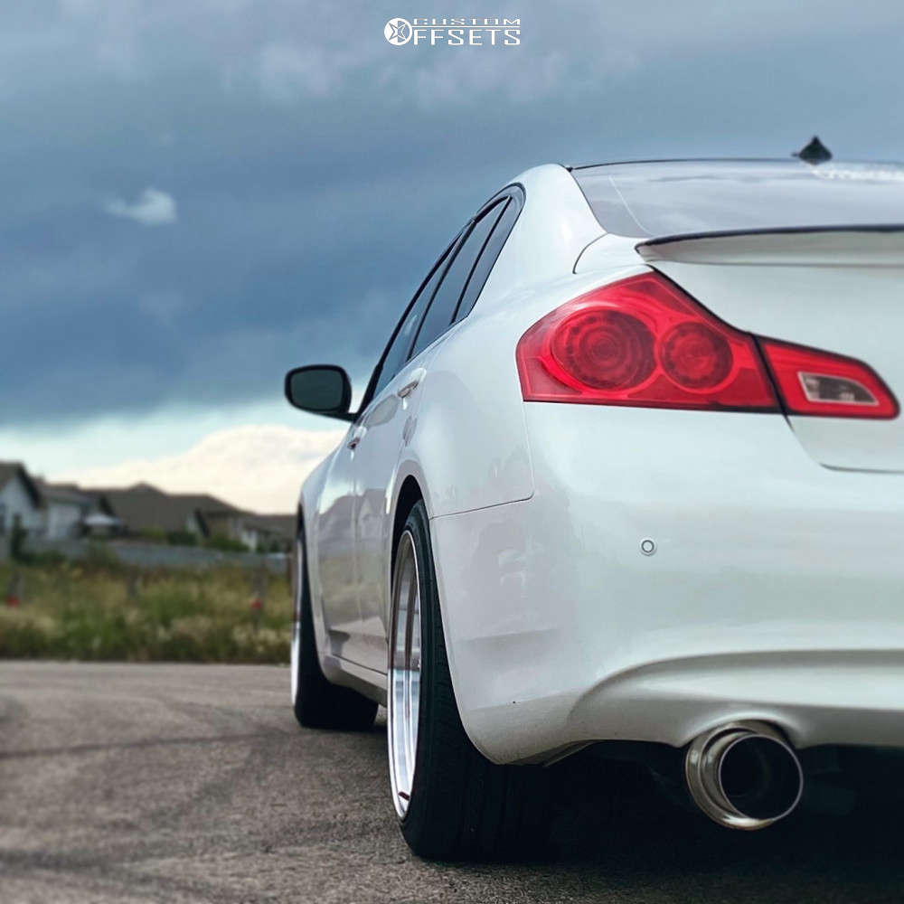 2012 INFINITI G37 Wheel Offset Nearly Flush Coilovers 1919052