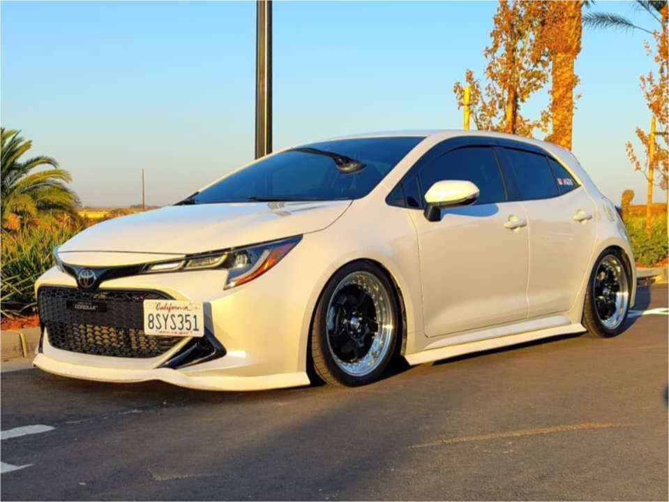 2021 Toyota Corolla with 18x8 42 Konig Ssm and 245/35R18